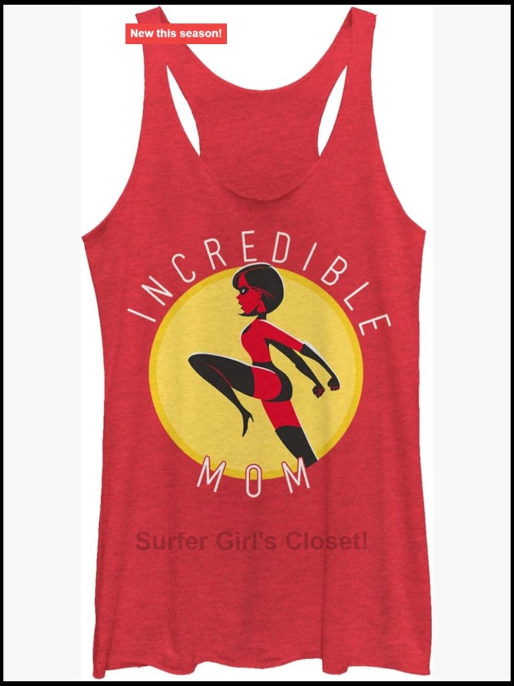 The Incredibles 2 Mom Racerback Tank Top Athletic Sleeveless